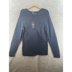 NEW Neuw MENS JOHNNY WOOL KNIT NAVY ROPE Size M